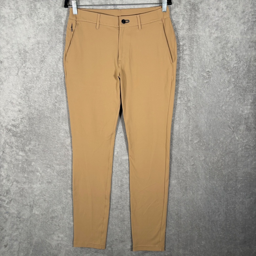 Public Rec Workday Pant Mens 30/34 Khaki Tan Slim Fit Performance Chino Office